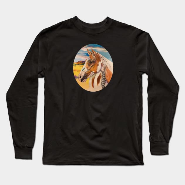 Spirit horse Long Sleeve T-Shirt by CamilleRendal